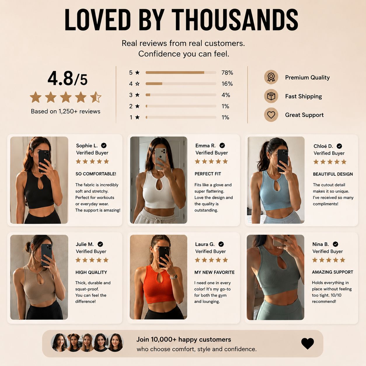 Koulango™ SculptFit Ribbed Crop Top