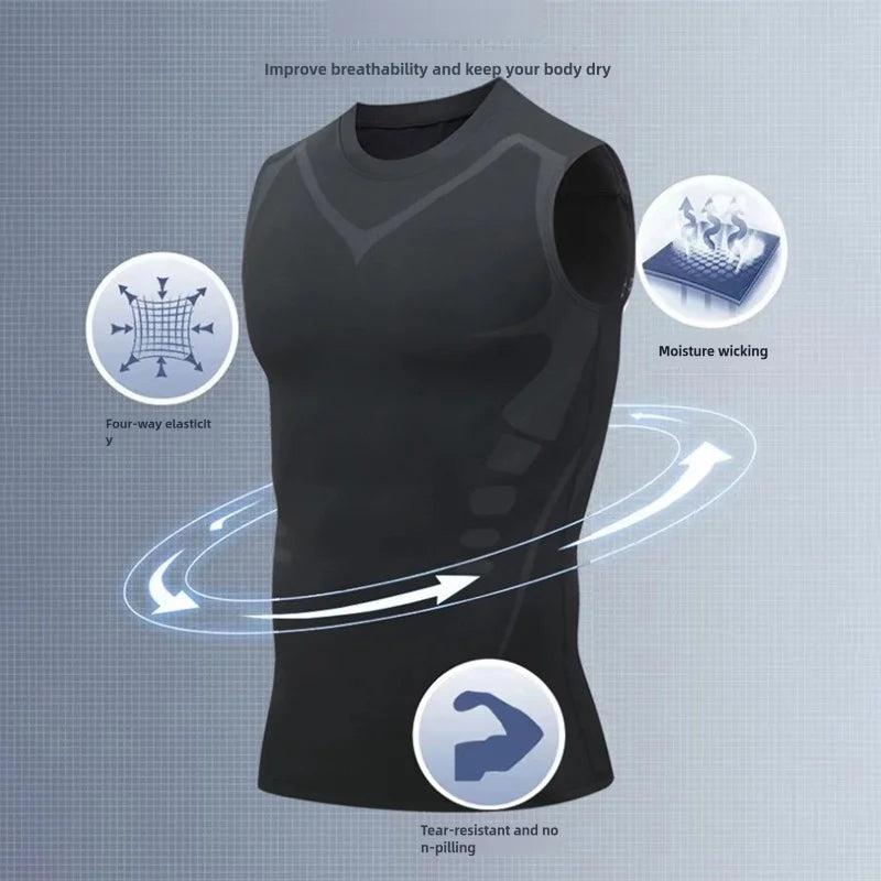 CompFit™ – Compression Tank Top for Men | Quick-Dry Gym Shirt