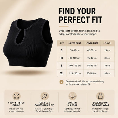 Koulango™ SculptFit Ribbed Crop Top